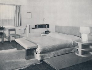 Une chambre dans une maison de campagne, par Duncan Miller, Londres, 1936