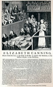 Une affiche de 1754 rapportant le cas d