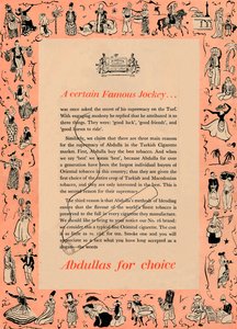 Un certain jockey célèbre Abdullas pour le choix, 1939 - Unbekannt