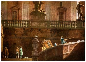 Une calèche à Rome, XVIIIe siècle - Unbekannt