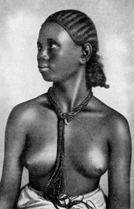 Une fille du peuple Tigre, Afrique, 1922