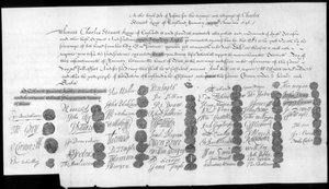 Une lettre concernant Charles Stuart, Bonnie Prince Charlie, 18e siècle - Unbekannt