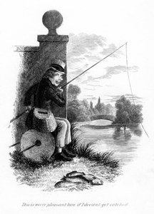 Un homme pêchant illégalement