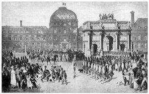 Un défilé militaire à Paris, France, 18e siècle