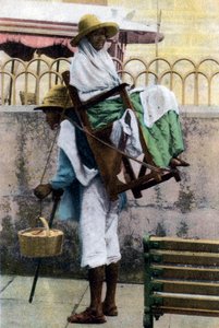 Un porteur, Mexique, début du 20ème siècle