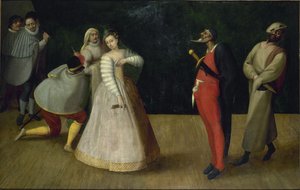 Une troupe de comédiens italiens I Gelosi
