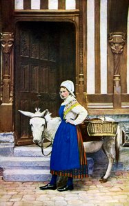 Une femme de Normandie, France, vers 1922