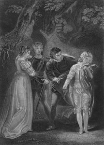 Acte V Scène iv de Les Deux Gentilshommes de Vérone, XIXe siècle - Unbekannt