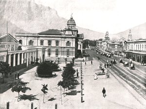 Rue Adderley, avec la Bourse commerciale et la Standard Bank, Le Cap, Afrique du Sud, 1895