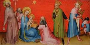 Adoration des Mages avec Saint Antoine Abbé, vers 1400
