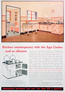 Publicité pour les cuisinières Aga, 1936