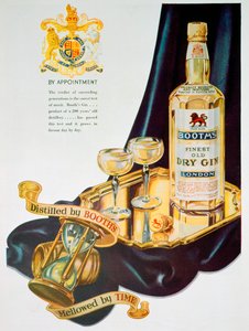 Publicité pour le gin Booths, 1935