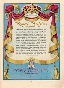 Publicité pour Cow & Gate Ltd., 1951