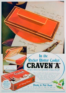 Publicité pour les cigarettes Craven A