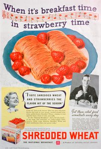 Publicité pour Shredded Wheat, 1936