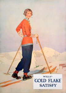 Publicité pour les cigarettes Wills Gold Flake, 1930 - Unbekannt
