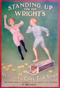 Publicité pour le savon au goudron de houille Wright, 1909