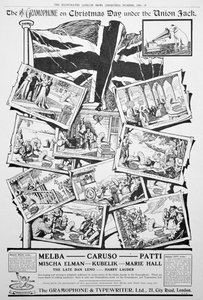Publicité pour la Gramophone and Typewriter Co, 1906