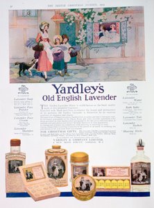 Publicité pour la gamme Yardleys Old English Lavender, 1923