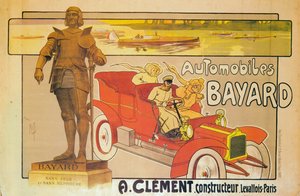 Publicité pour les voitures Clement-Bayard, vers 1905