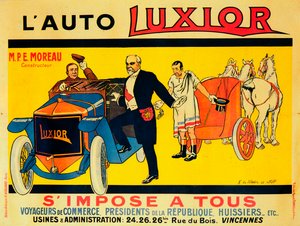 Publicité pour les voitures Luxior, vers 1912-1914 - Unbekannt