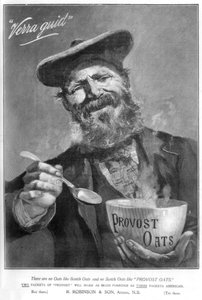 Publicité pour Provost Oats, 1901