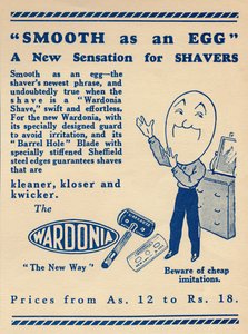 Publicité pour le rasoir Wardonia