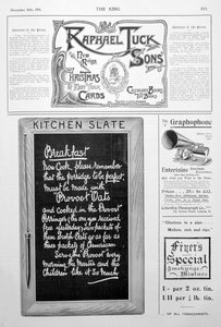 Page de publicité du magazine King, 14 décembre 1901
