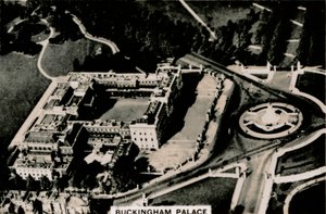 Vue aérienne du palais de Buckingham, 1939