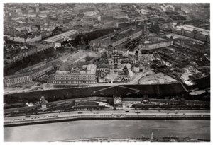 Vue aérienne du Kremlin, Moscou, URSS, depuis un Zeppelin, 1930-1933 - Unbekannt