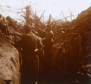 Après la bataille de la Marne, nord de la France, vers 1914-1918