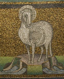 Agnus Dei, byzantin, original du début du 20e siècle daté du 6e siècle