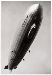 Dirigeable LZ127 Graf Zeppelin, vu d