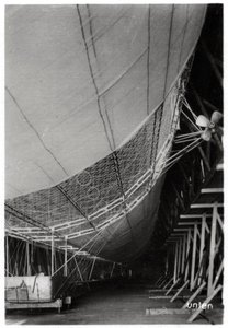 Dirigeable LZ1 Graf Zeppelin en construction, 1899