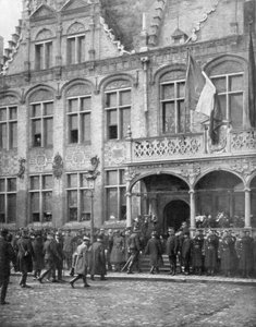 Albert Ier de Belgique et le président français Poincaré se rencontrent à Veurne, Belgique, 1er novembre 1914 - Unbekannt