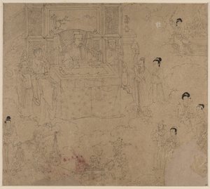 Album de thèmes taoïstes et bouddhistes : Rois des Enfers : Feuille 28 - Unbekannt