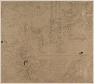Album de thèmes taoïstes et bouddhistes : Rois des Enfers : Feuille 32, 1200s - Unbekannt