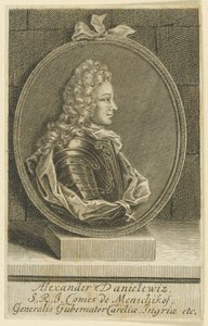 Alexandre Danilovich Menchikov, généralissime, prince du Saint-Empire romain germanique, 1705
