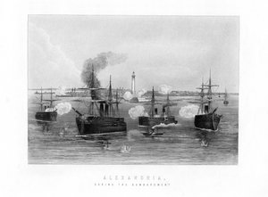 Alexandrie, pendant le bombardement, 1882, 19ème siècle