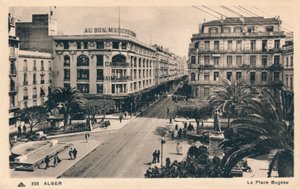 Alger - La Place Bugeau, vers 1930