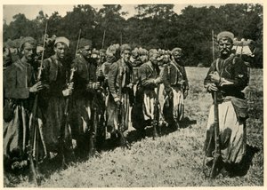 Tirailleurs algériens connus sous le nom de Turcos, Première Guerre mondiale, 1915, vers 1920