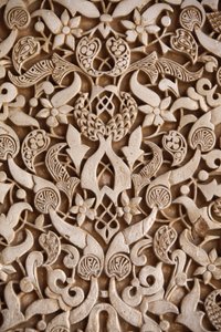 Alhambra - Palais Nasrides - Palais des Lions, sculptures