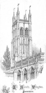 Église de Tous les Saints. Wrington. Somersetshire., vers 1850 - Unbekannt