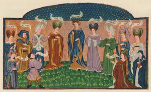 Figures allégoriques en robe de cour, 1445, 1948