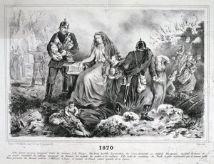 Caricature allégorique, Guerre franco-prussienne - Unbekannt