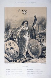 Allégorie des emblèmes patriotiques français, 1870 - Unbekannt