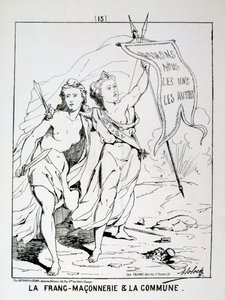 Allégorie de la Franc-Maçonnerie et la Commune, Commune de Paris, 1871 - Unbekannt