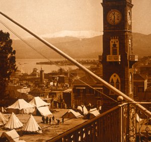 Camp allié, Thessalonique, Grèce, vers 1914-1918