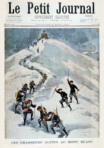 Chasseurs alpins sur le Mont Blanc, 1901