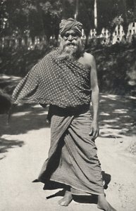 Vieux travailleur cinghalais de Kandy, 1926